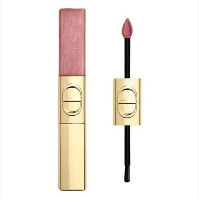 Son Kem Dior Rouge Dior Sequin Liquid Duo 220 Ribbons - Hồng Nhũ