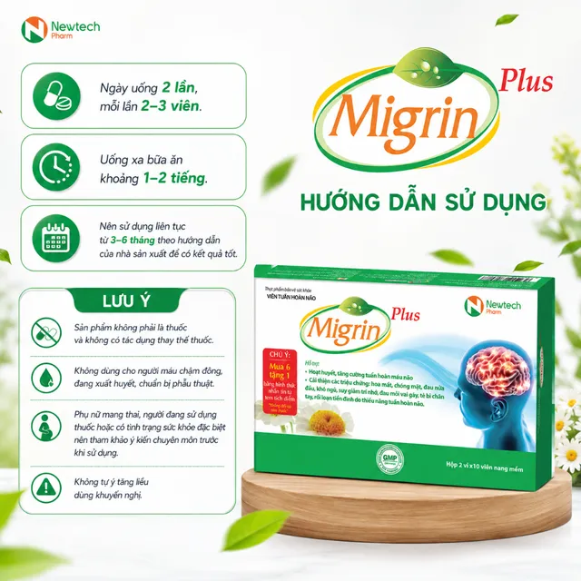 Vi&ecirc;n uống Migrin Plus
