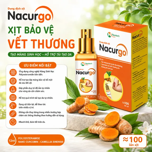 Nacurgo Xịt Vết Thương