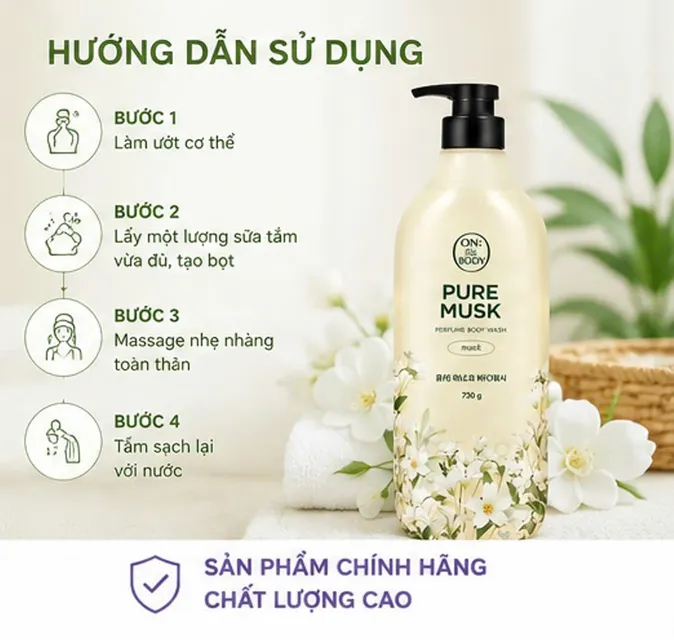 Sữa Tắm On The Body Hương Pure Musk