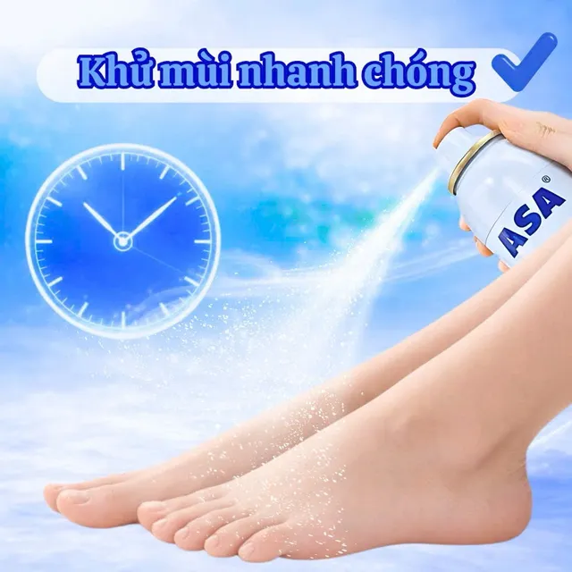 Khử m&ugrave;i ch&acirc;n ASA