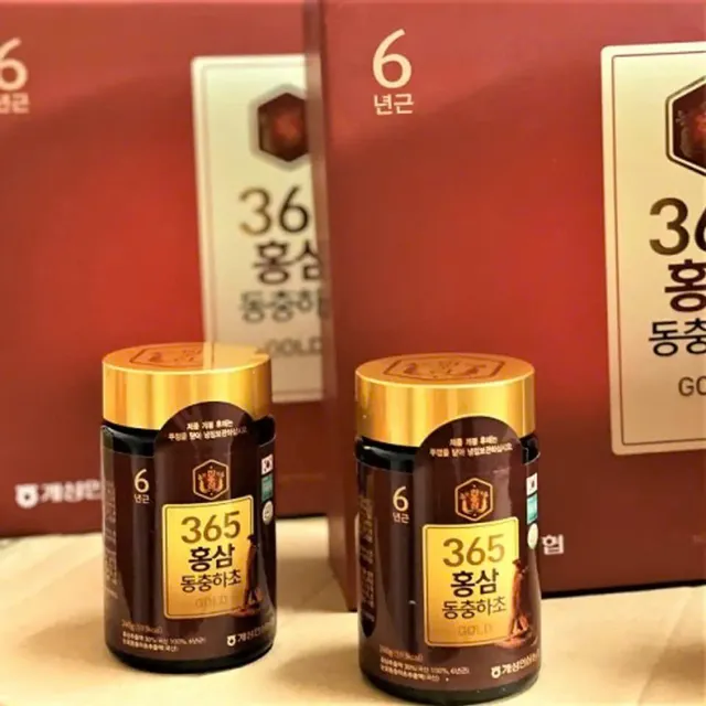 Cao Hồng S&acirc;m Đ&ocirc;ng Tr&ugrave;ng Hạ Thảo 365 Gold 4 lọ