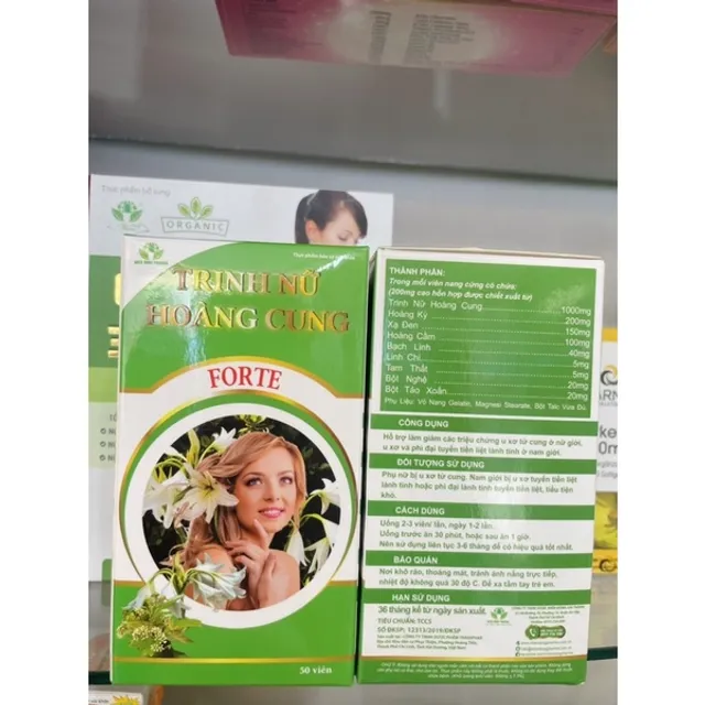Trinh Nữ Ho&agrave;ng Cung Forte Hộp 50 vi&ecirc;n