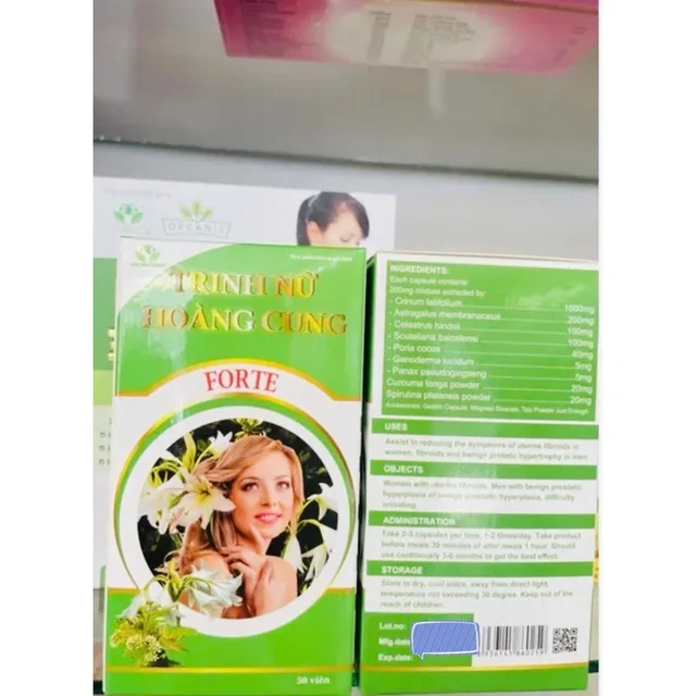 Trinh Nữ Ho&agrave;ng Cung Forte Hộp 50 vi&ecirc;n