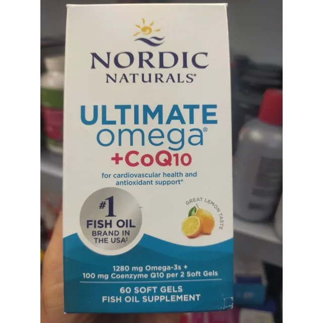 Dầu c&aacute; Omega-3 Nordic Naturals Ultimate Omega CoQ10 60v