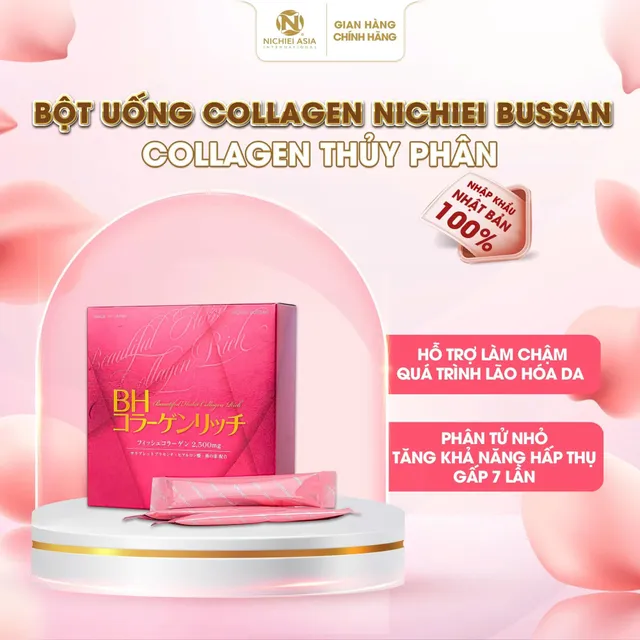 Bột uống BH Collagen Rich Nichiei Bussan