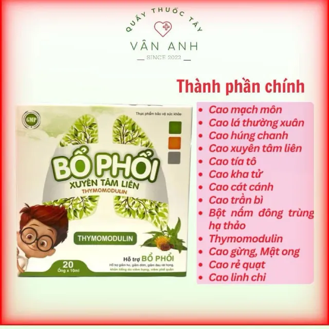 H&igrave;nh ảnh sản phẩm Bổ phổi Xuthoải m&aacute;i Li&ecirc;n
