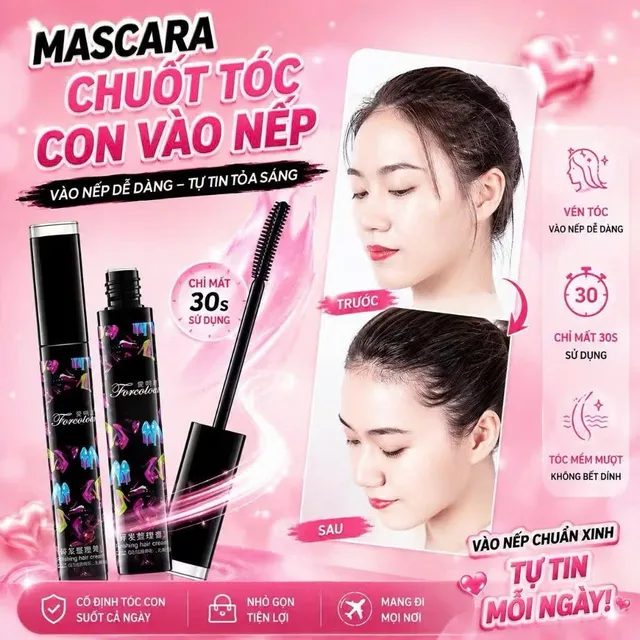 Mascara Chuốt T&oacute;c Con V&agrave;o Nếp