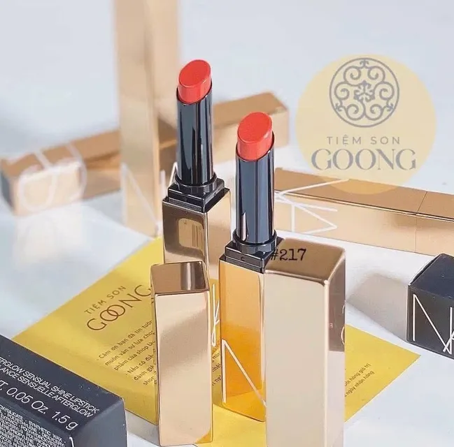 Son Nars 217 afterglow sensual shine lipstick # truth or dare - Hình 2