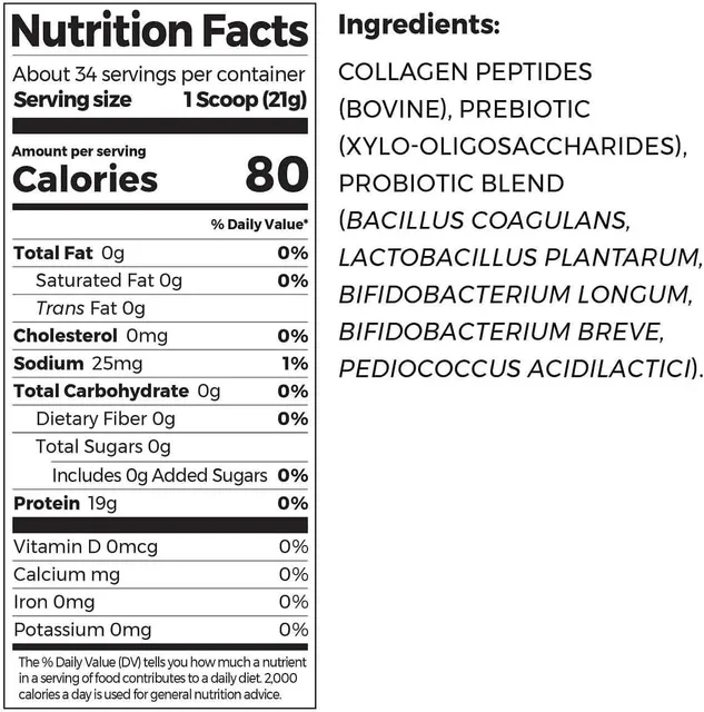 Collagen Peptides + Probiotics