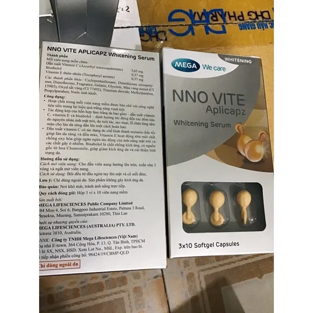NNO VITE VI&Ecirc;N SERUM DƯỠNG TRẮNG DA VITAMIN E