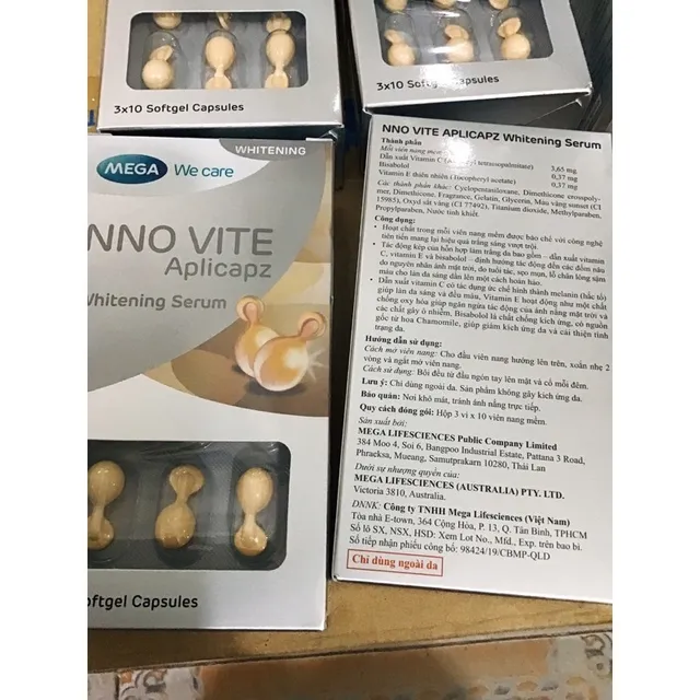 NNO VITE VI&Ecirc;N SERUM DƯỠNG TRẮNG DA VITAMIN E