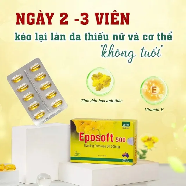 Vi&ecirc;n Uống Tinh Dầu Hoa Anh Thảo Eposoft 500