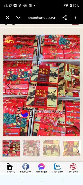 Vi&ecirc;n Tinh Dầu Th&ocirc;ng Đỏ Cheong Song Won