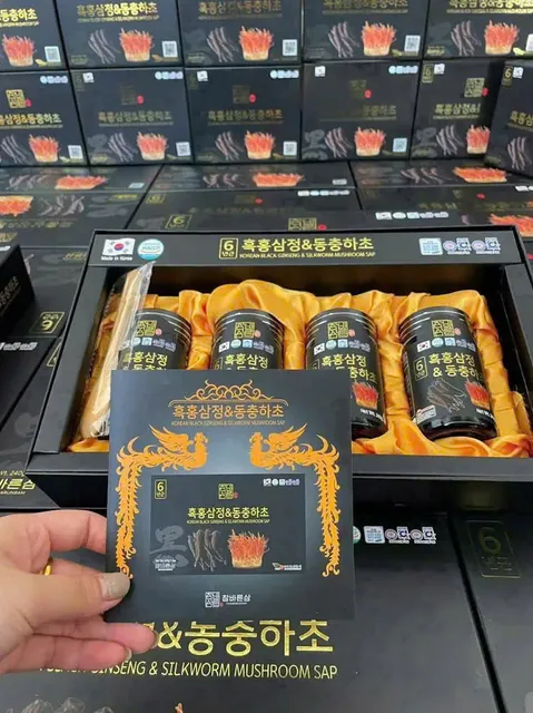 Hắc S&acirc;m v&agrave; Đ&ocirc;ng Tr&ugrave;ng Hạ Thảo