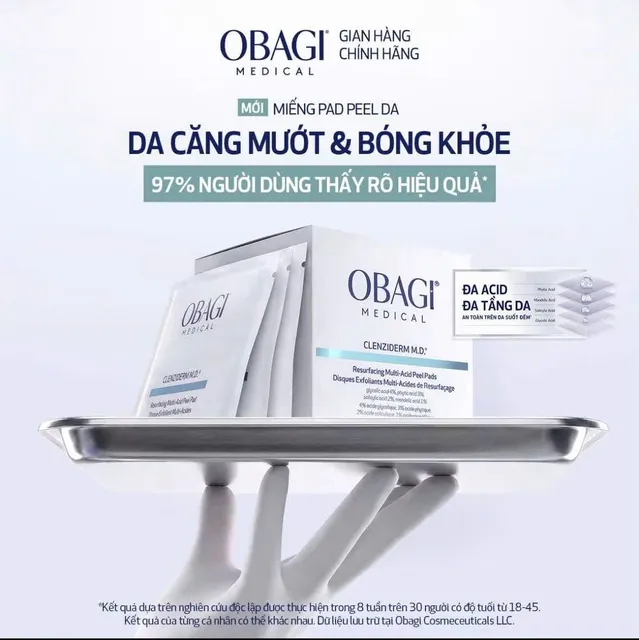 Miếng pad peel da Obagi CLENZIDERM M.D.