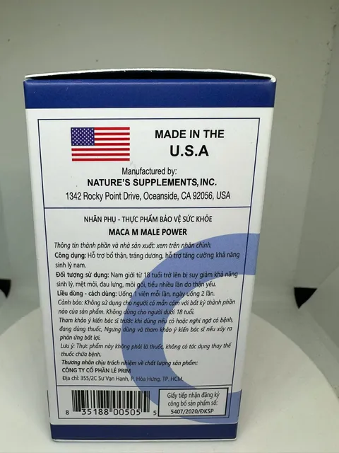 Vi&ecirc;n uống Maca M Male Power