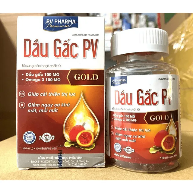Vi&ecirc;n Dầu Gấc PV S&aacute;ng Mắt