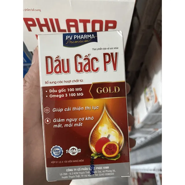 Vi&ecirc;n Dầu Gấc PV S&aacute;ng Mắt