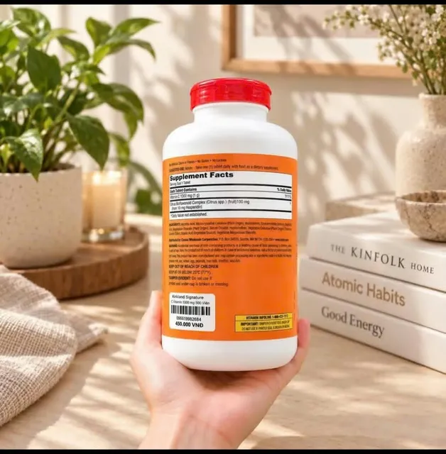 Vi&ecirc;n uống Vitamin C 1000mg Kirkland Mỹ