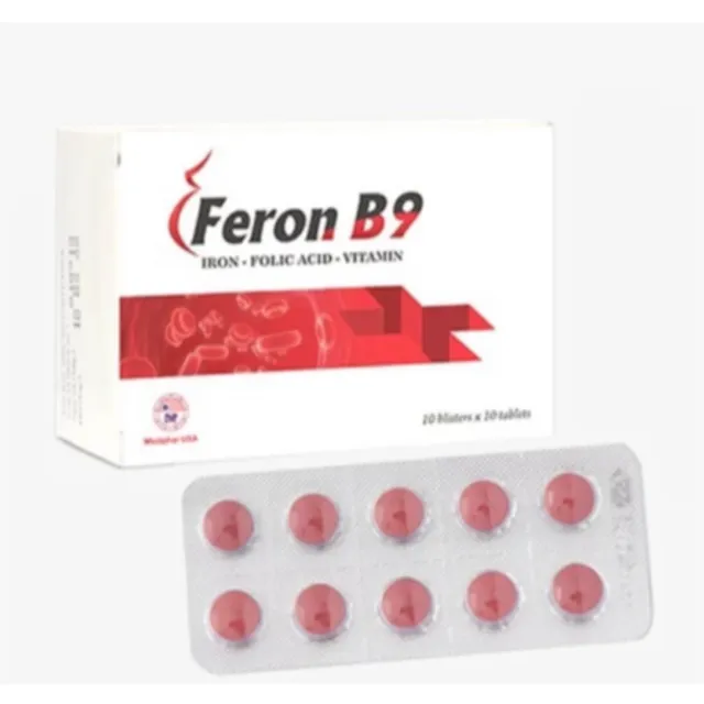 Bổ sung sắt v&agrave; vitamin Feron B9 Mediphar pro