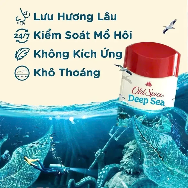Lăn khử m&ugrave;i Old Spice Deep Sea