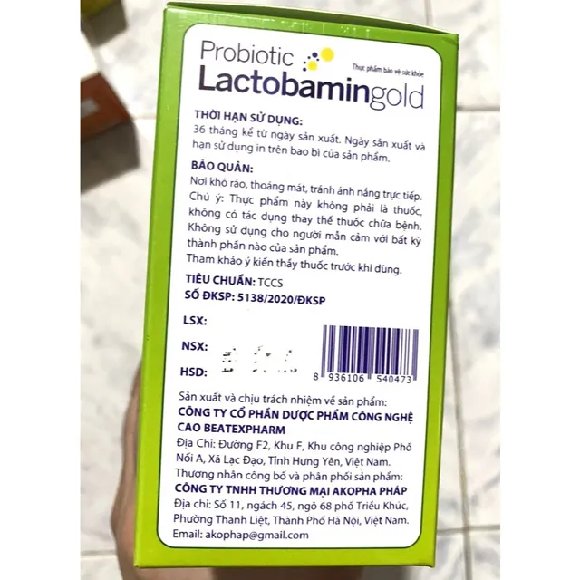 Probiotic Lactobamin Gold 6