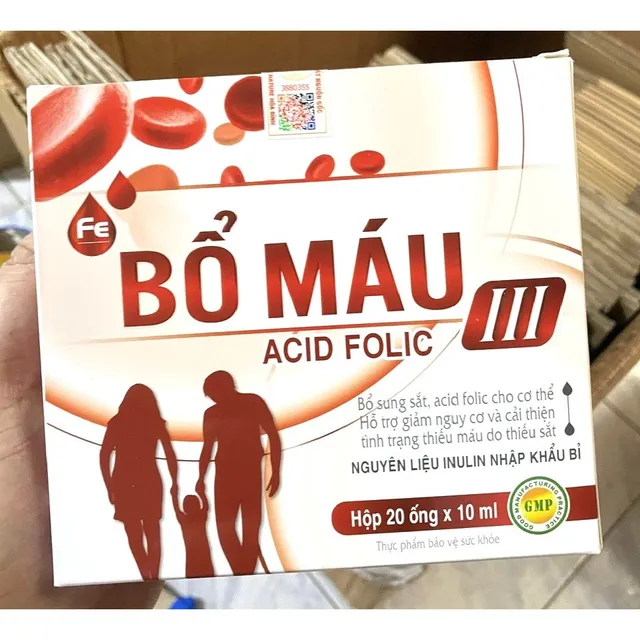 lợi &iacute;ch Fe bổ m&aacute;u Acid Folic III
