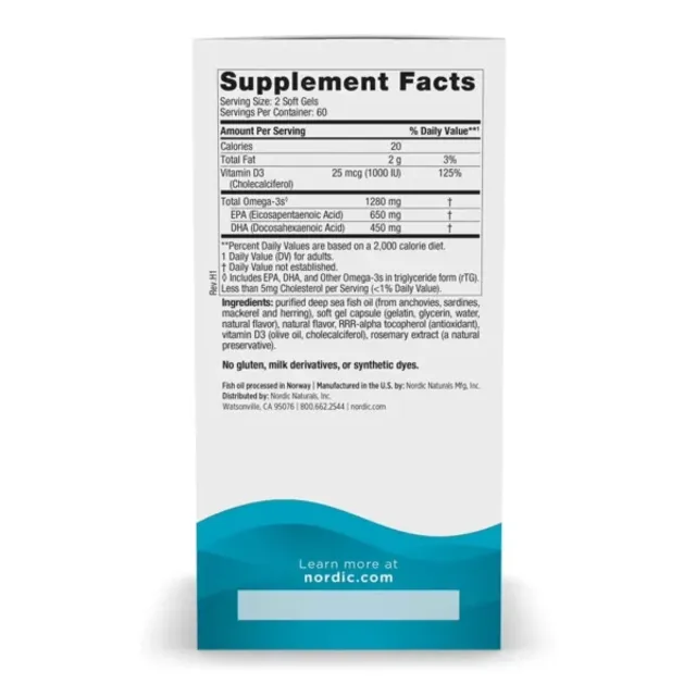Vi&ecirc;n Dầu C&aacute; Nordic Naturals Ultimate Omega-D3