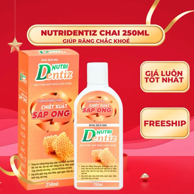 S&uacute;c miệng Nutri Dentiz - chai 250ml