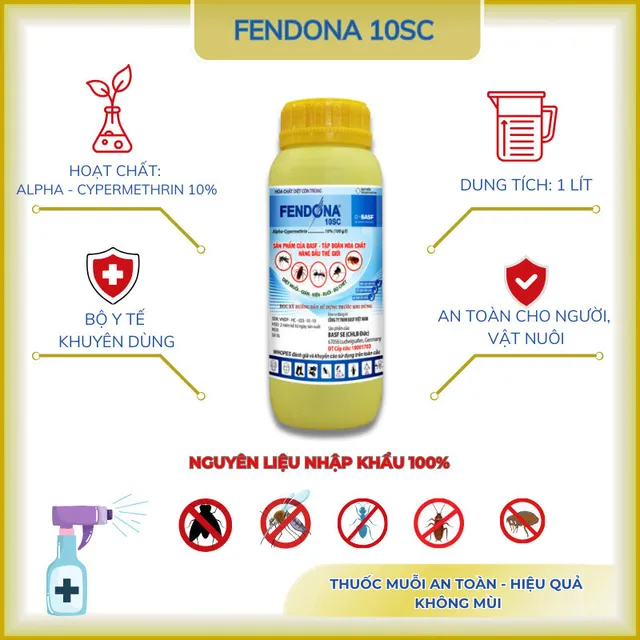 sản phẩm hỗ trợ muỗi Fendona 10SC 1 l&iacute;t