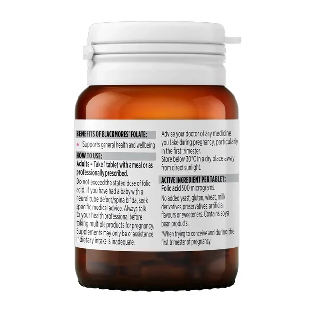 Blackmores Folate 500mcg
