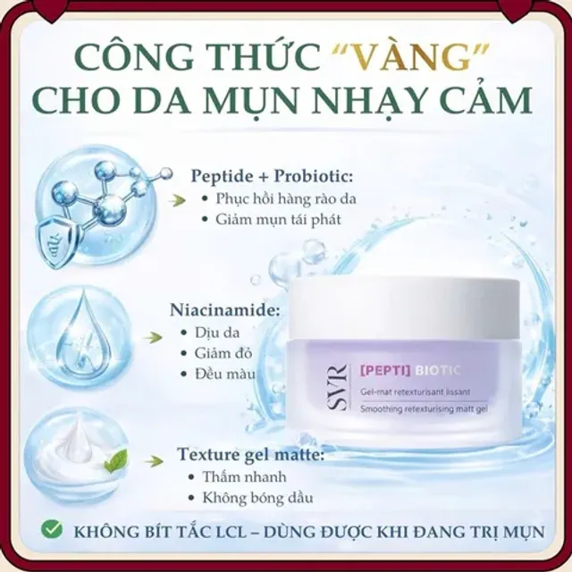 Kem Dưỡng Ẩm Phục Hồi SVR Pepti-Biotic 40ml