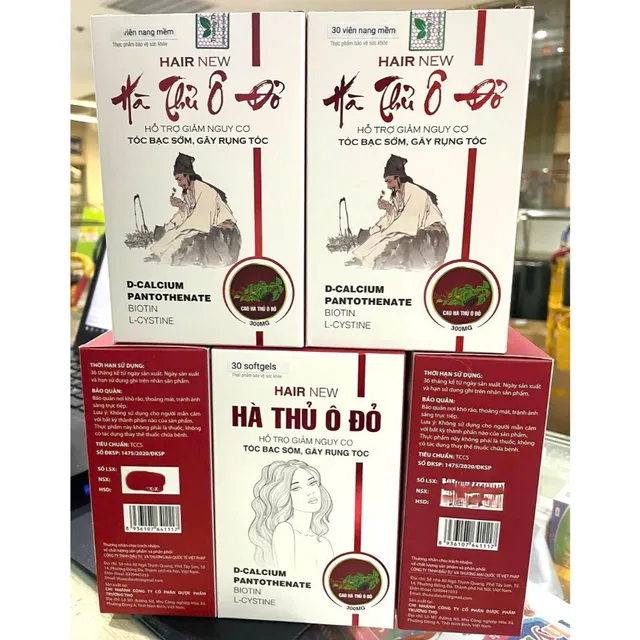 Hair New H&agrave; thủ &ocirc; đỏ bổ sung biotin vitamin B5
