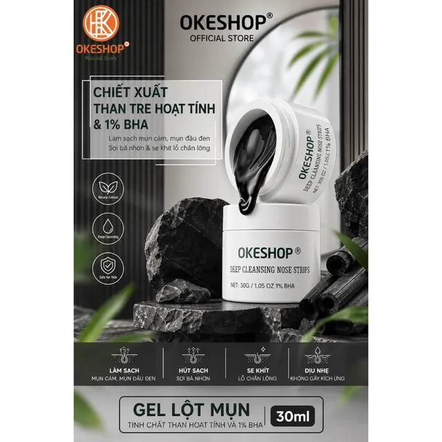 Gel Lột Mụn Nha Đam OKESHOP 30ml