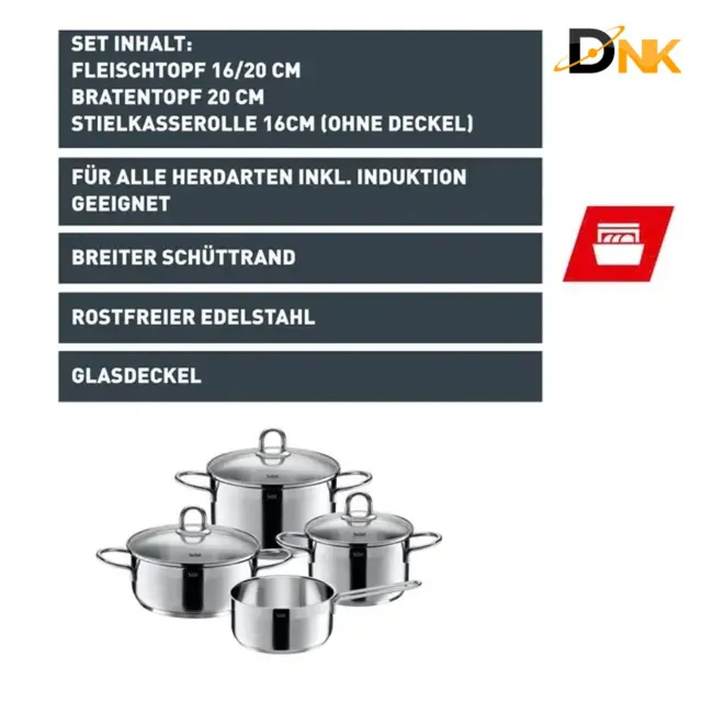 Th&ocirc;ng tin sản phẩm Bộ nồi Silit Diamant