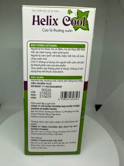 Siro Ho Cho B&eacute; Helix Cool
