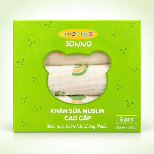 Khăn sữa muslin FITOBIMBI SONNO