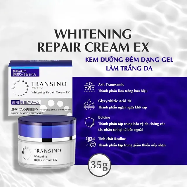 Kem Dưỡng Hỗ Trợ Giảm N&aacute;m Tr&aacute;ng Da Transino