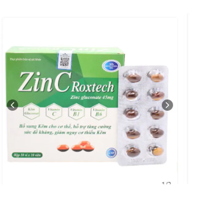 Hướng dẫn sử dụng Vi&ecirc;n uống ZinC Roxtech