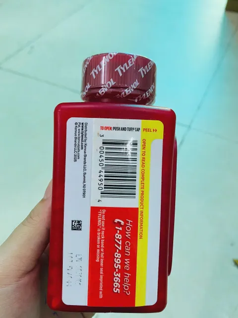 Vi&ecirc;n Uống Tylenol Acetaminophen Extra Strength 500mg