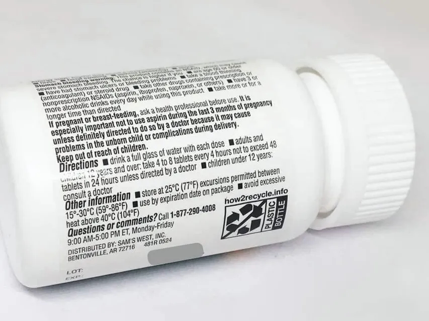 Vi&ecirc;n Uống Aspirin Member's Mark Low Dose 81mg 365 Vi&ecirc;n
