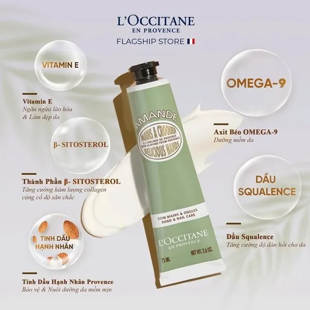 Kem Dưỡng Da Tay Hương Hạnh Nh&acirc;n L'Occitane En Provence Almond Cream
