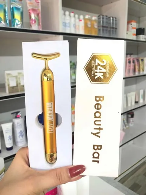 Thanh lăn massage mặt Suolaer 24K &ndash; l&agrave;m săn da