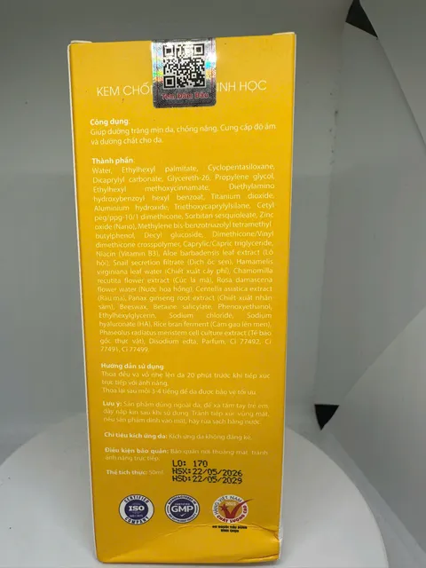 Truenano Bio White Sunblock Cream