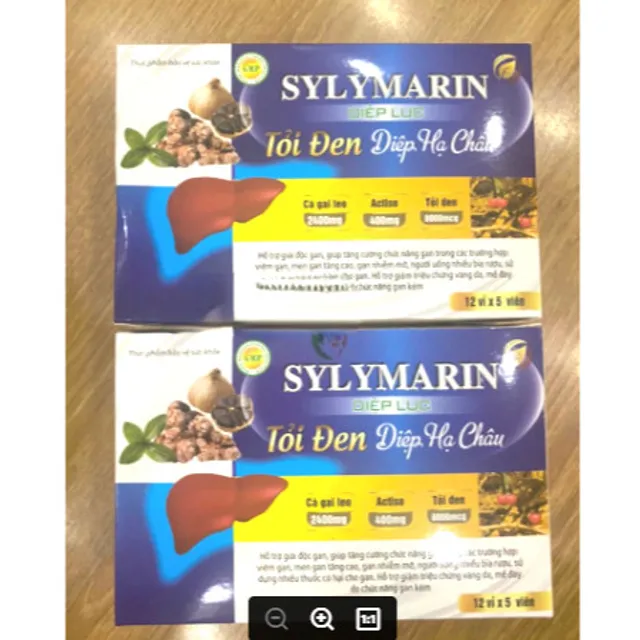 SYLYMARIN DIỆP LỤC TỎI ĐEN DIỆP HẠ CH&Acirc;U SILYMARIN 5