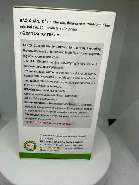 Vi&ecirc;n Calci Nano K2 Mediphar