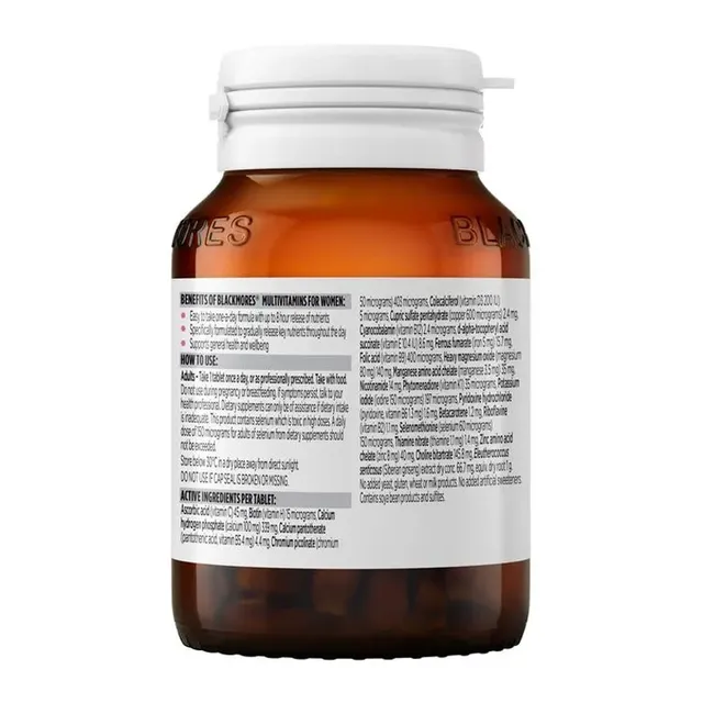 Nội dung Blackmores Multivitamin For Women