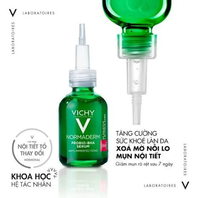 Serum Giảm Mụn Vichy Normaderm Probio BHA & AHA
