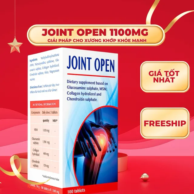 Joint Open - Hỗ Trợ Cải Thiện T&igrave;nh Trạng Kh&ocirc; Khớp